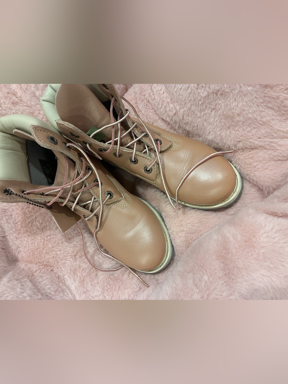 Timberland Women's Lace-Up Ankle Boots in Blush